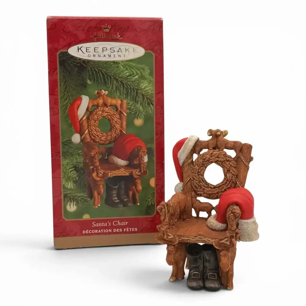 Hallmark Santa's Chair Christmas Ornament 2000